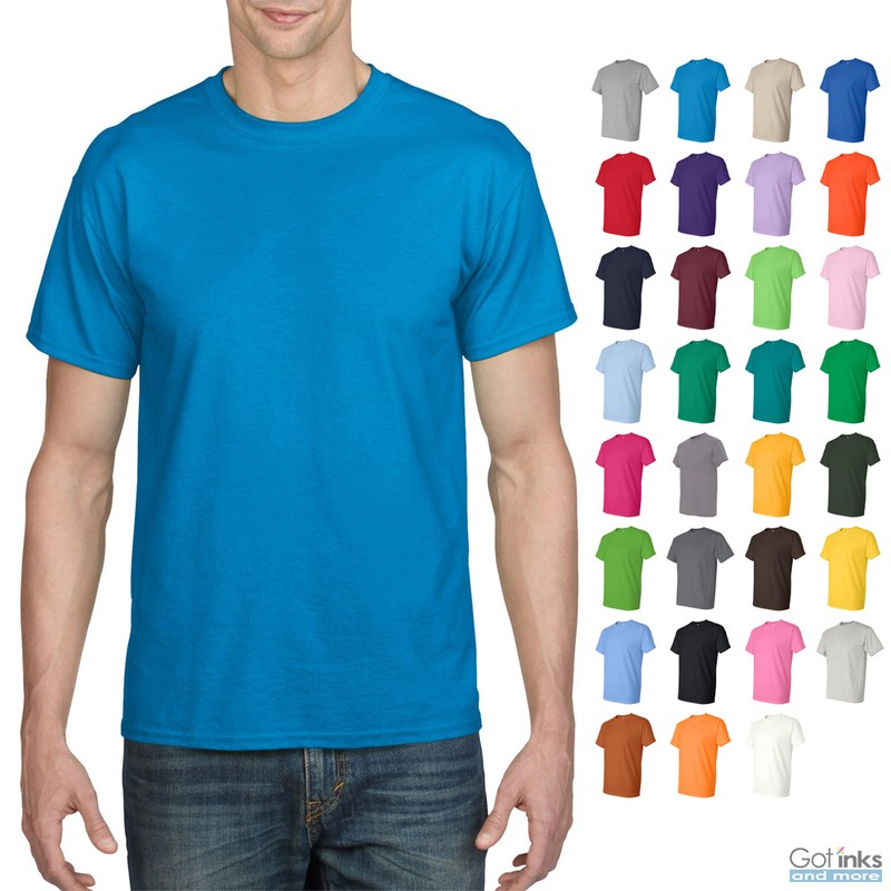 Gildan Mens DryBlend 50/50 Cotton/Polyester Plain T-Shirt Short Sleeve S-5X 8000