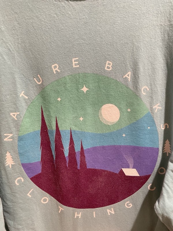 Comfort Colors Nature Backs Long Sleeve Graphic Tee Light Blue XL gallery