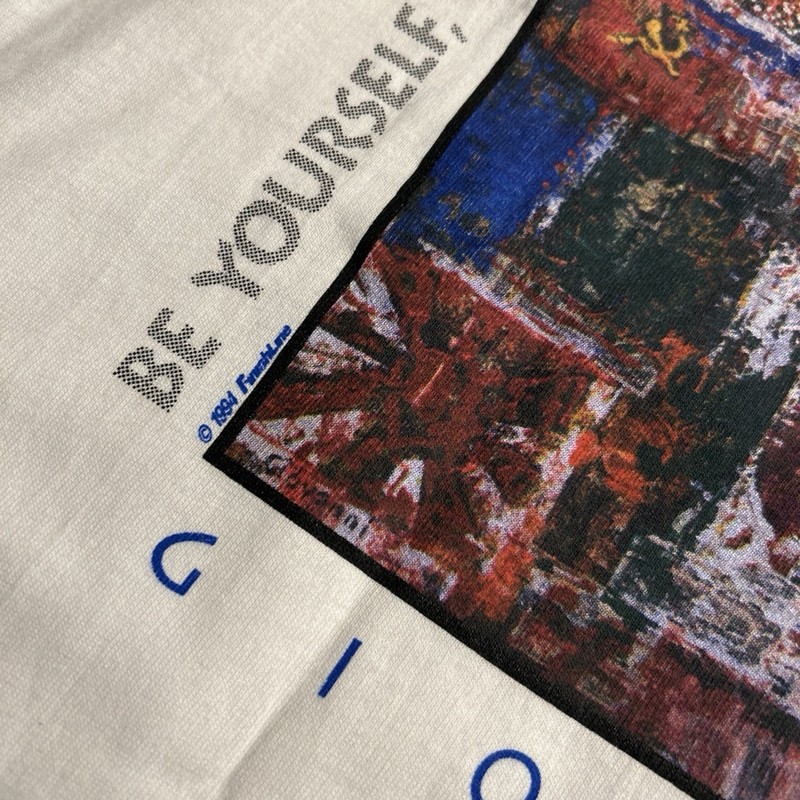 Vintage Giovanni Be Yourself Change The World Art Tee Made In USA Deadstock gallery