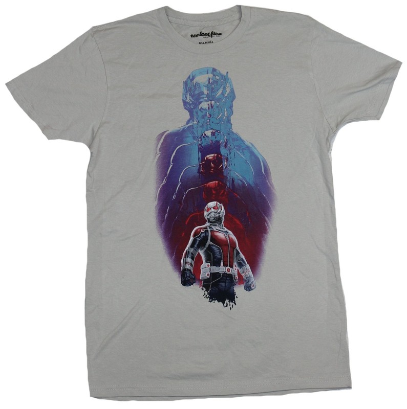 Ant-Man Marvel Adult New T-Shirt – Shrinking Down Full Color Pic
