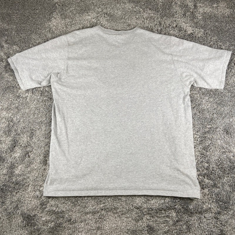Champion Shirt Mens 2XL Grey Graphic Big Logo Short Sleeve Tee Streetwear Y2k gallery