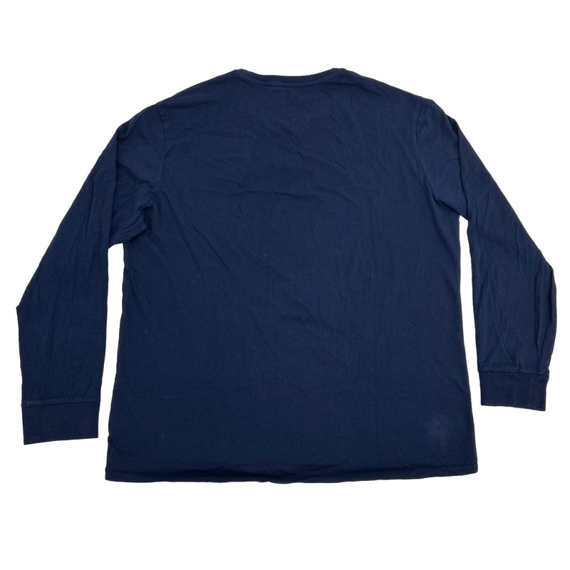 Polo Ralph Lauren Shirt Men's XL Navy Blue Crest Logo Custom Slim Fit Crew Neck gallery