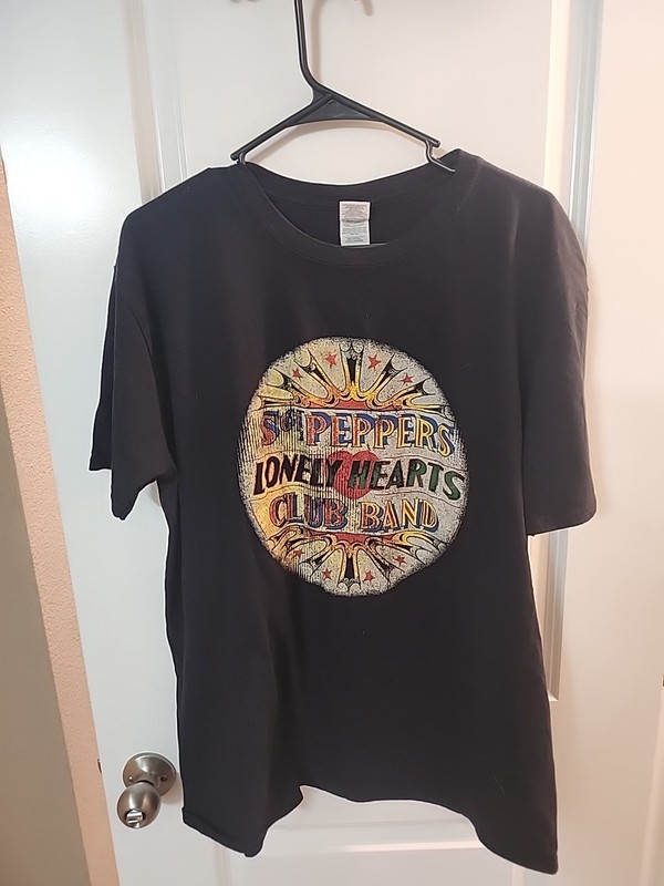 The Beatles Sgt. Peppers Lonely Hearts Club Band Drum Head T-Shirt Size XL