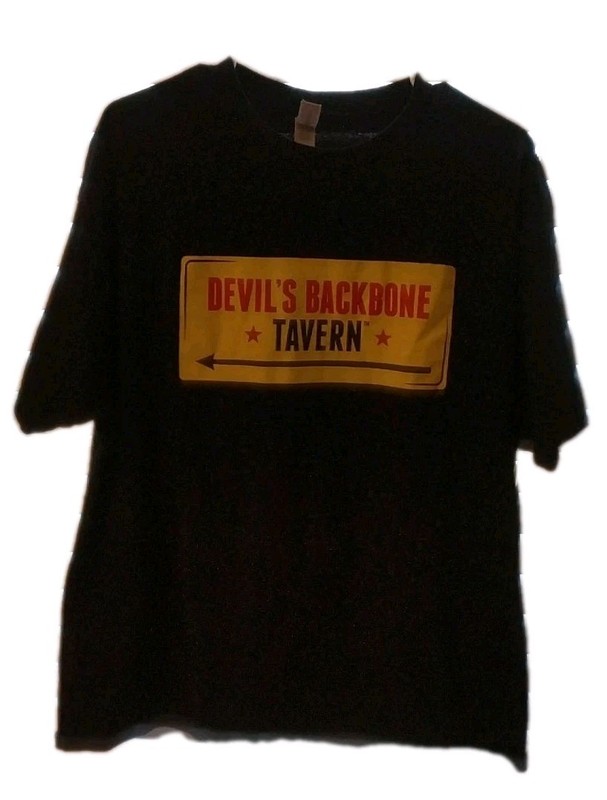 Devil’s Backbone Tavern Texas Music Dive Bar Men’s Black Shirt Size Large