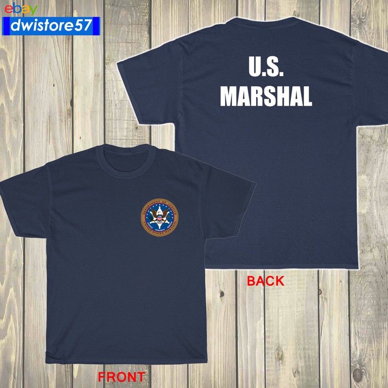 New U.S. US Marshal Federal Police Military Black/Navy/Grey T-Shirt S-5XL gallery