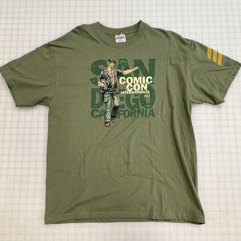 Vintage 2002 San Diego Comic Con Sgt. Rock DC Comics Exclusive Shirt Size Large