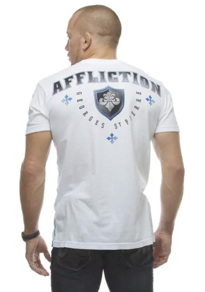 $58 AFFLICTION Georges St Pierre ROYAL GUARD Short Sleeve Slim Fit T-shirt NWT gallery