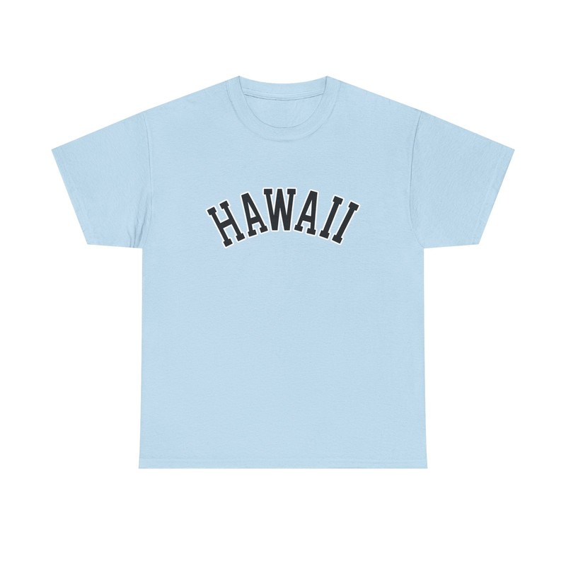 Hawaii Retro 80s 90s Island Travel Vintage Light Blue T Shirt