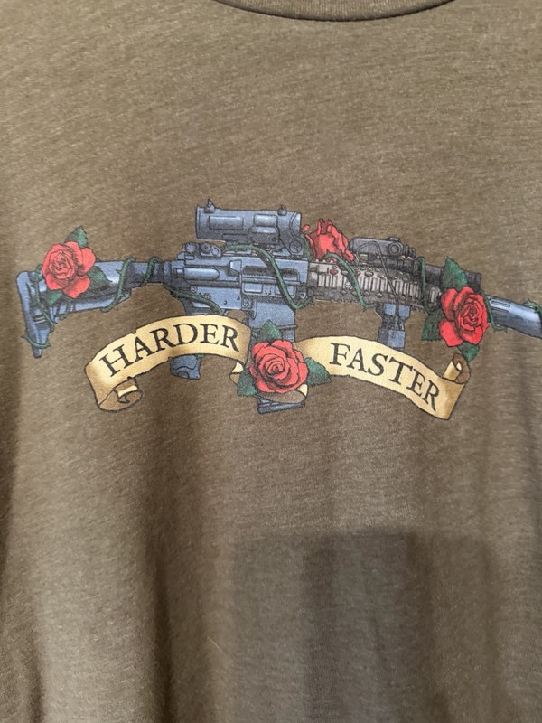 AMERICAN TRIGGER PULLERS ARMY RANGERS “Harder Faster”MENS LARGE gallery