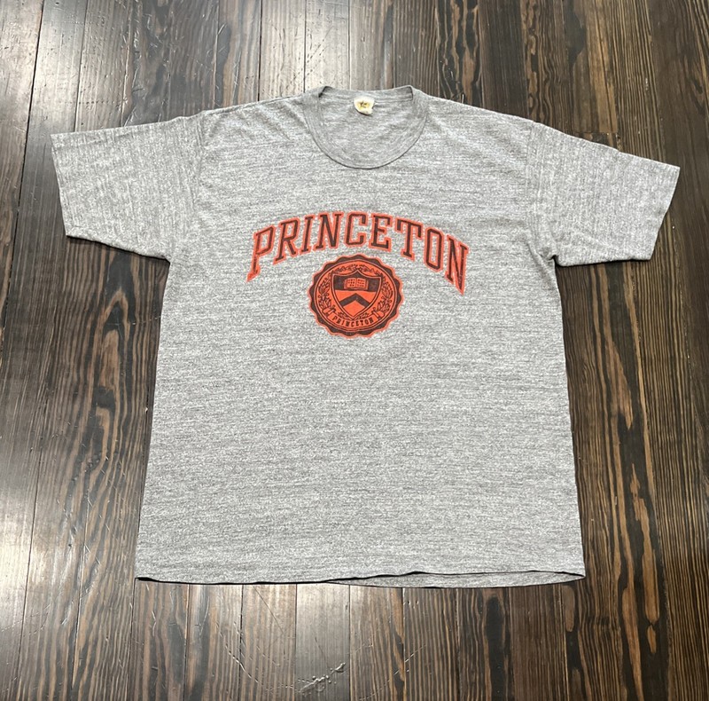 Velva Sheen Princeton Tigers Vintage T Shirt Men’s XL Heather Gray Poly Cotton