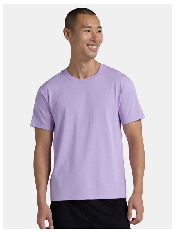 ATHLETIC WORKS Men’s M (38-40) Tri-Blend Tee Short Sleeve • Lovely Purple