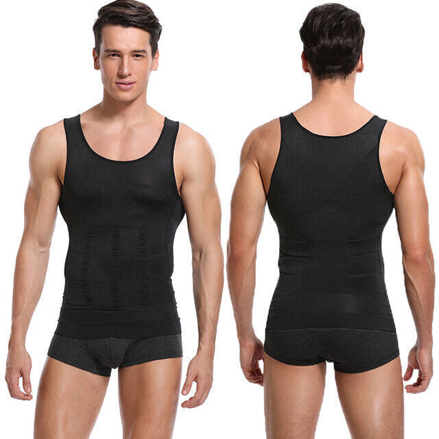 Men Cooling Weighted Workout Shaping Vest Weight Loss Slim Sleeveless Tank Top
