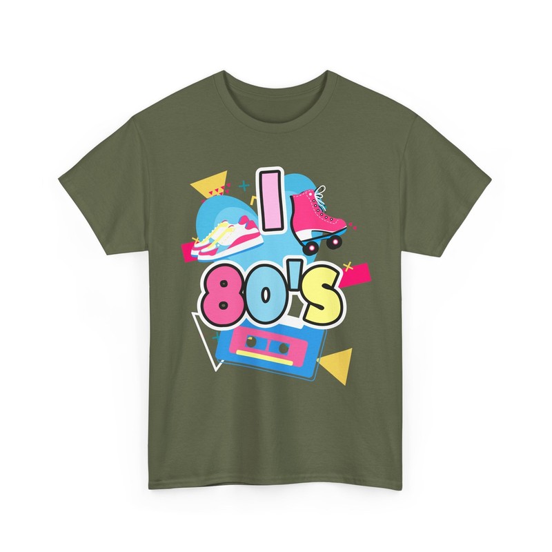 80’s T-Shirt, I Love 80’s Eighties Lovers Cassette Nostalgie Shirt