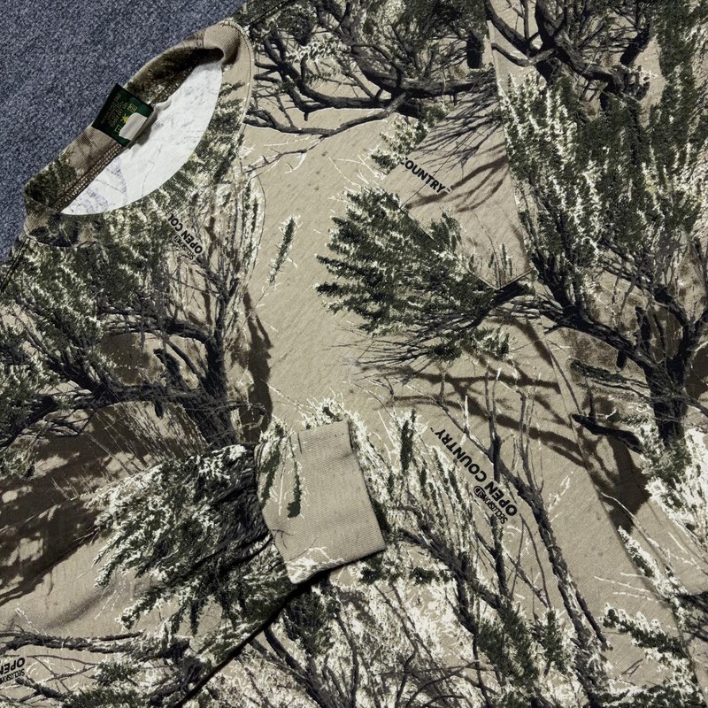 Cabela’s Shirt Mens XL Camo Long Sleeve Seclusion 3D Open Country Hunting Tee