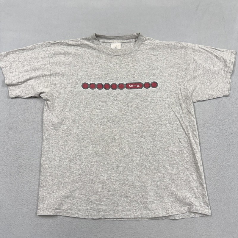 Vintage Nike Shirt Mens XL Gray y2k sportwear gra[hic y2k sports logo