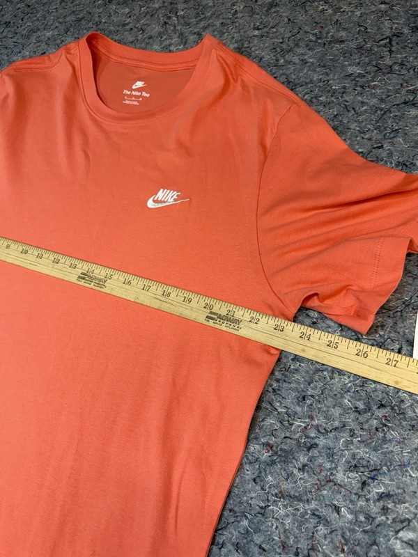 Nike Sportswear Club T-Shirt Men’s XL Magic Ember Standard Fit Crew Neck Tee NEW gallery