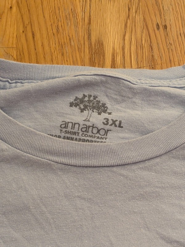 Ann Arbor T-Shirt Company Men’s 3XL Blue Patriotic Eagle Crew Neck Tee gallery