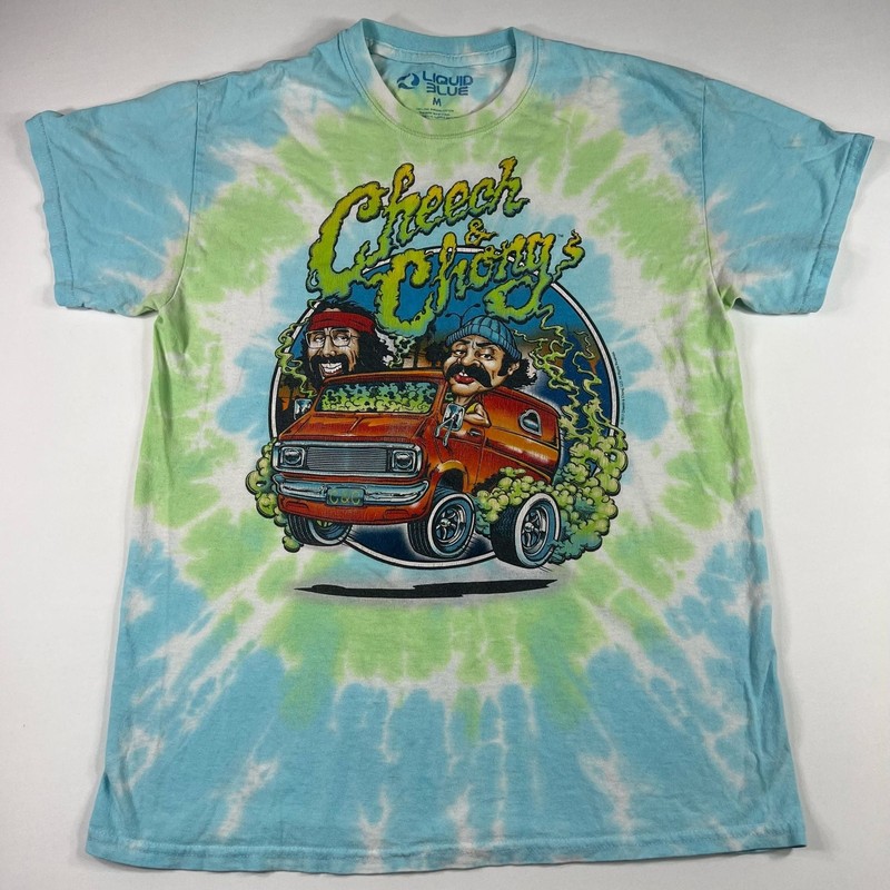Liquid Blue Cheech & Chong Tie Dye T-Shirt Size M