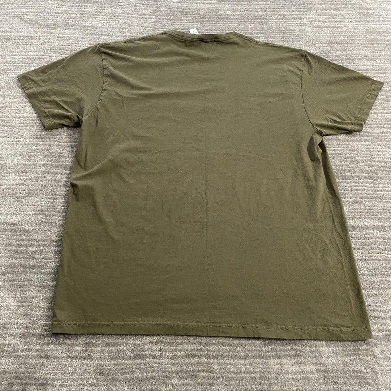 Las Vegas Sin City Graphic Shirt Mens Extra Large Olive Green Crewneck Tee gallery