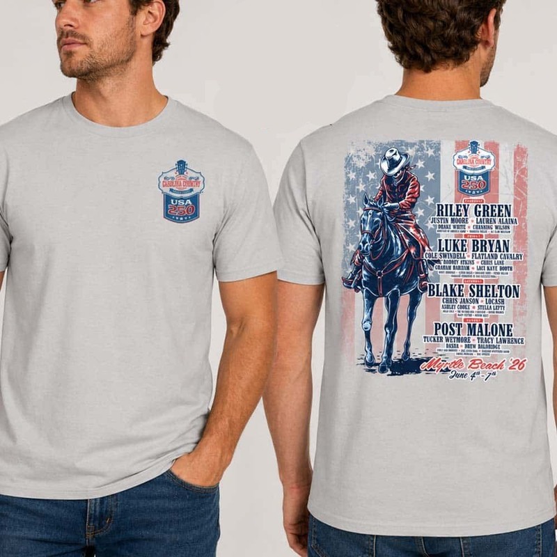 American Cowboy Tee CCMF26 Carolina Country Music Fest June 4–7 2026 Shirt