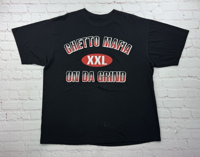 Rare VTG 90s Ghetto Mafia On Da Grind LG Fully Loaded Records 1998 T Shirt 90s