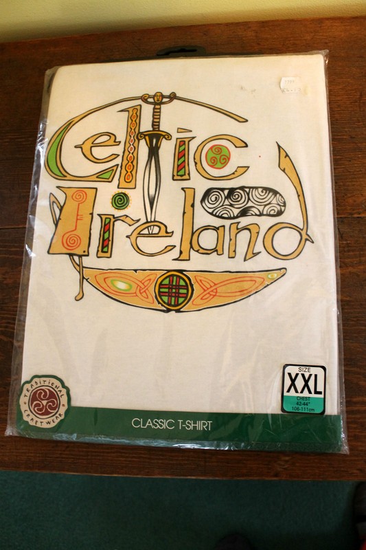 Irish Celtic Ireland T Shirt NIP By Traditional Craftwear XXL 6 Free Coasters