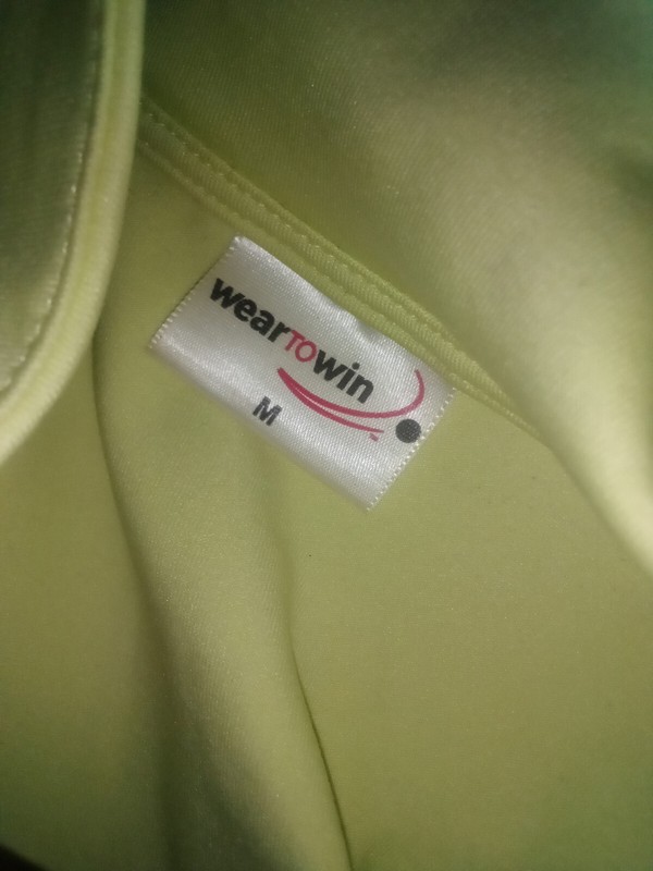 weartowin medium green polyester golf sports polo shirt tee tennis men's gallery