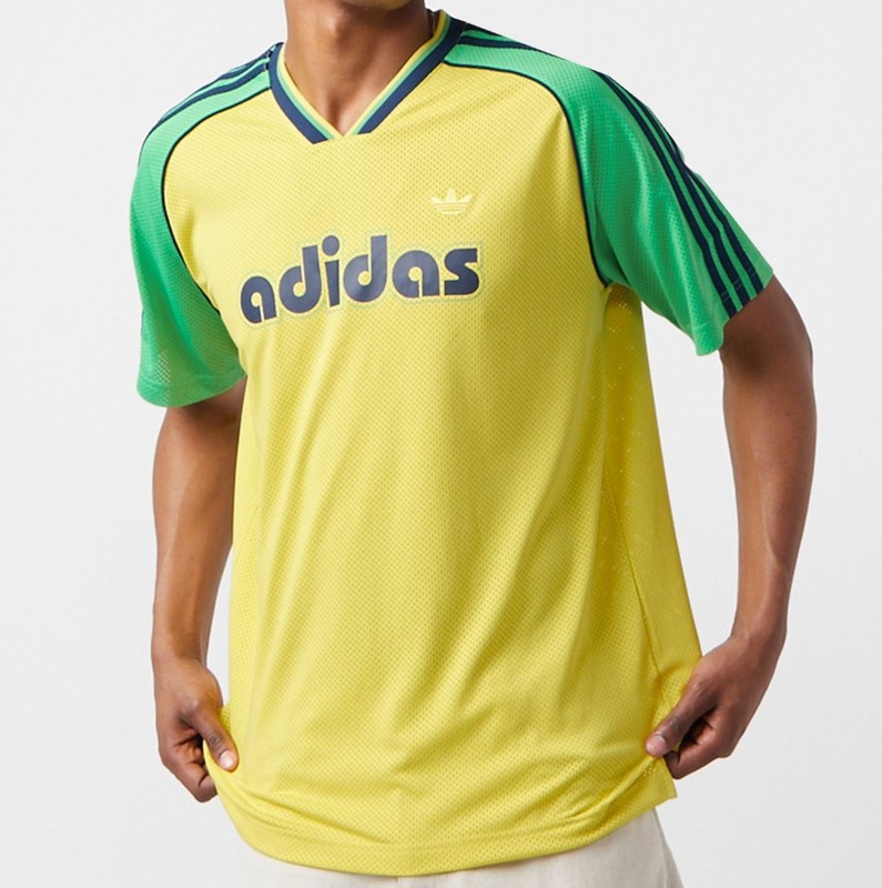 NEW MEN’S ADIDAS ORIGINALS TREFOIL RETRO POLY TEE SHIRT ~SIZE LARGE #JD0813