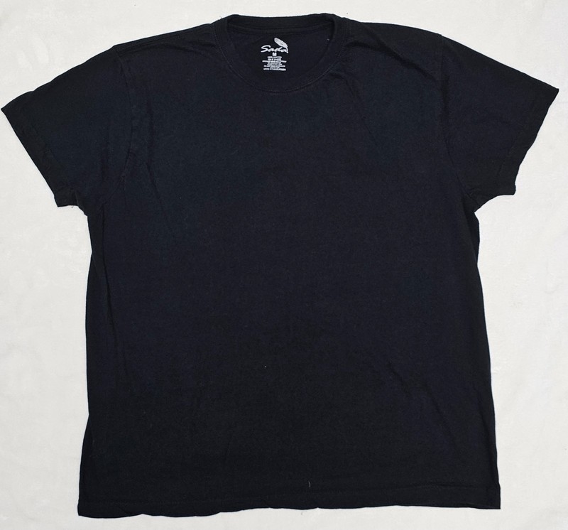 Lot of 3 - Sada Men's Short Sleeve T-Shirt Black 100% Cotton Crew Neck Size M gallery