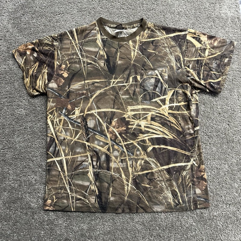 Vintage 90s 2000s Ranger Realtree Camo Pocket T-shirt Made in Brazil 2X-Large XX