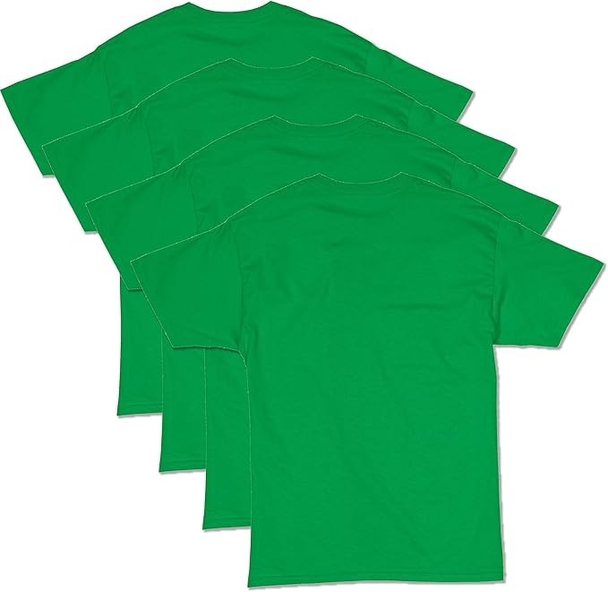 Hanes Men Crew neck T-Shirt 4-Pack ComfortSoft 100% Cotton Heavyweight Tee Plain gallery