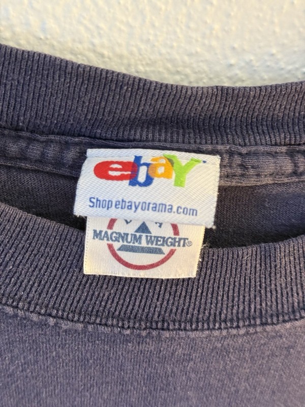 Delta Magnum Weight Vintage eBay Logo Graphic Print Super Seller Men's XL TShirt gallery