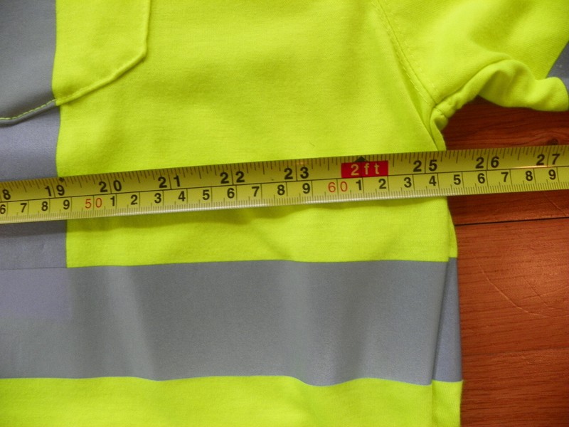 NWOT BERNE Safety Shirt Class 3 Level 2 Neon Yellow Reflective Stripe 2X gallery