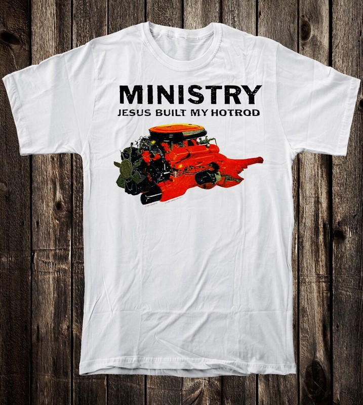 Retro Tee T Shirt 100% Cotton 80’s 90’s Style Ministry Jesus Built My Hot Rod