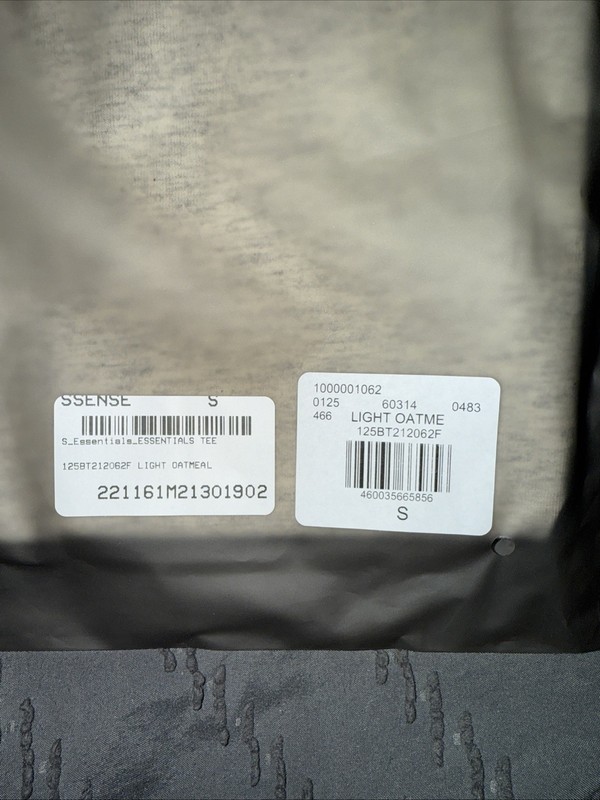 NWT FEAR OF GOD ESSENTIALS T-SHIRT SS22 "Light Oatmeal" AUTHENTIC (SIZE XS-XXL) gallery
