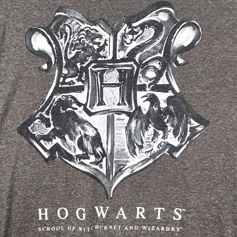 Harry Potter Shirt Hogwarts School Of Witchcraft & Wizardry Short Sleeve XL