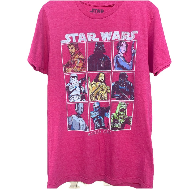 Star Wars Rogue One Red Graphic Print Short Sleeve T-Shirt Sz Small Cotton Blend