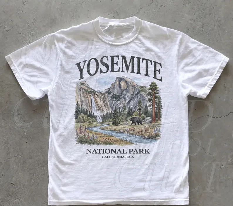 Yosemite National Park Vintage 90s Graphic T-Shirt gallery