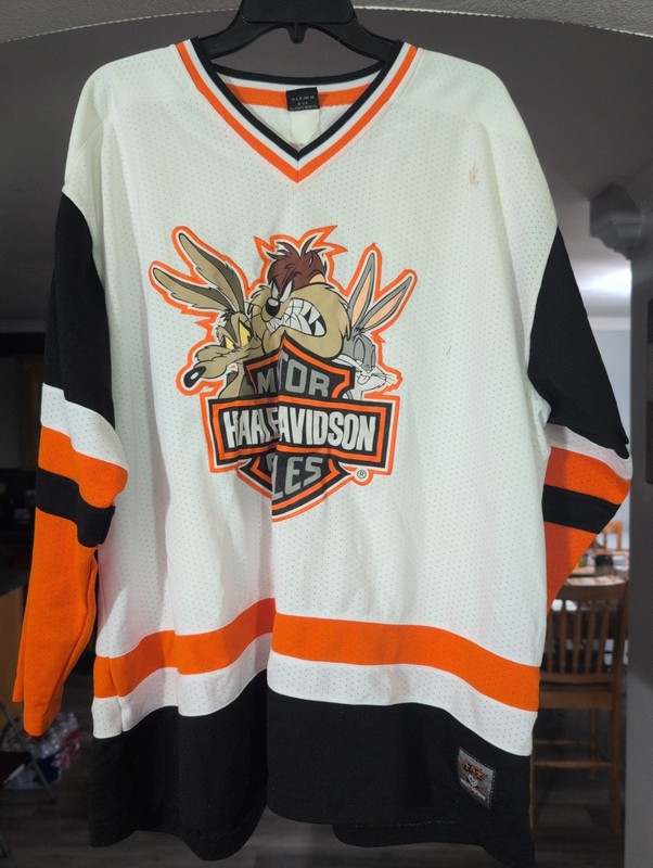 Warner Bros Harley-Davidson Hockey Jersey Size 2XL