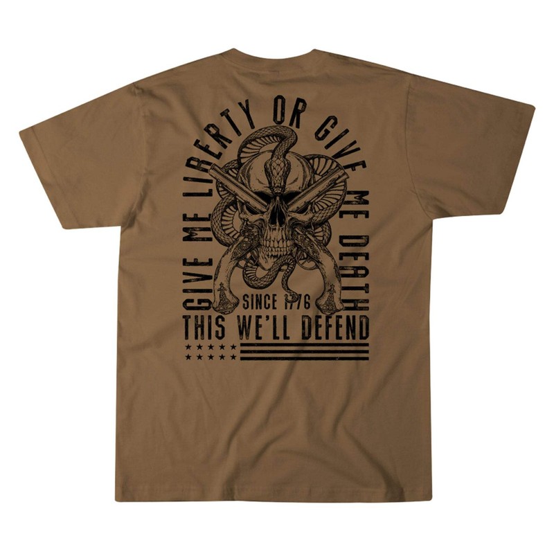 Howitzer Style Men’s T-shirt Defend Me Military Grunt