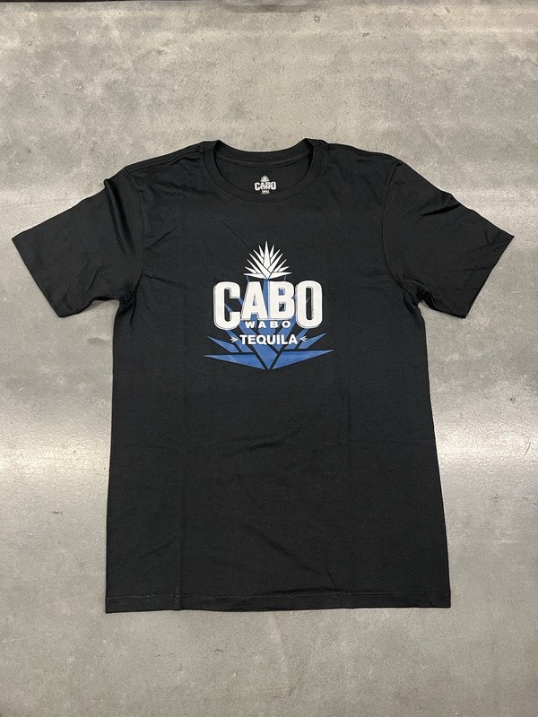 Cabo Wabo Tequila Men’s Graphic Crew Neck Short Sleeve T-Shirt Black Size S #170