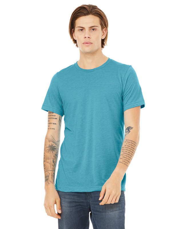 3 Pack Of Bella + Canvas 3413C Unisex Pre-Shrunk TShirt Triblend Stylish T-Shirt