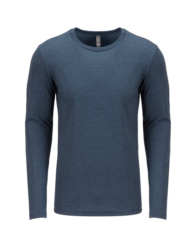 NL239 Next Level Apparel 6071 Unisex Long Sleeve Tri-Blend Soft Casual T-Shirt