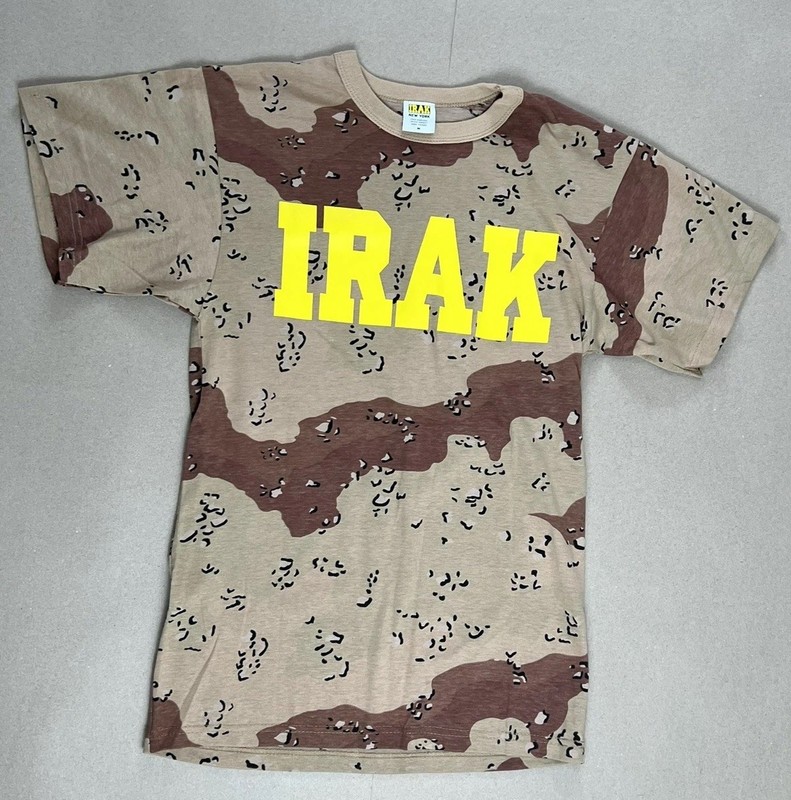 New IRAK NYC Desert Camo T-Shirt Men’s Size Medium Rothco Graffiti