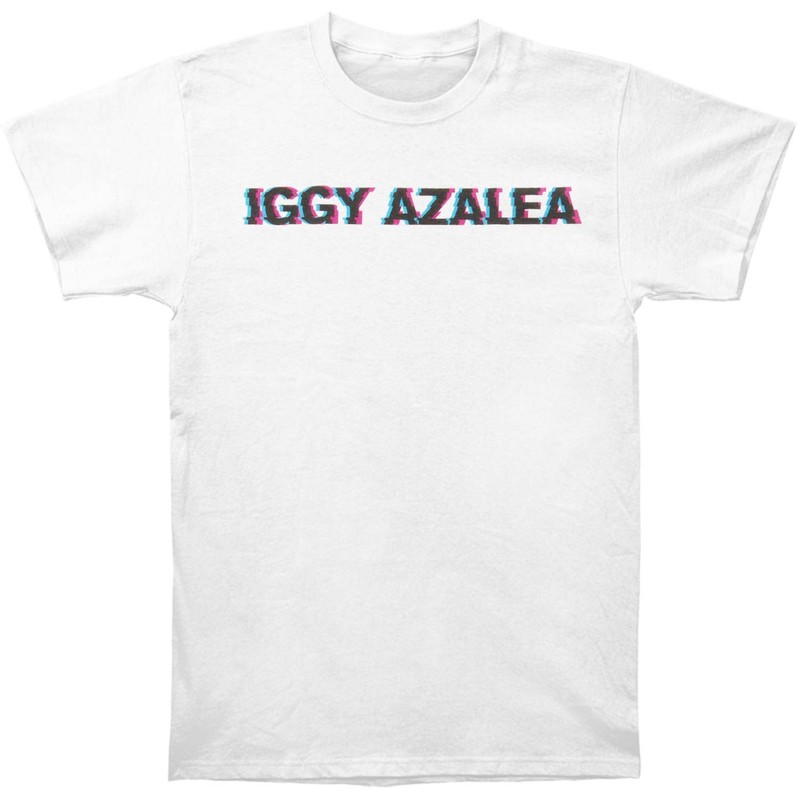Men’s Iggy Azalea Digital Logo Tee T-shirt Small White
