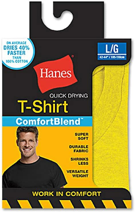 Hanes Men’s Comfort Blend Quick Drying Crew Neck T-shirt 1-Pack
