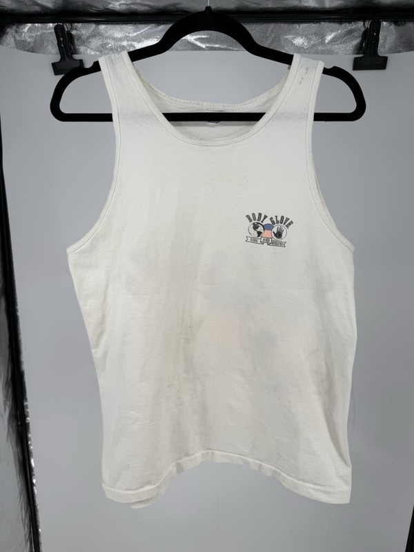 Vintage 90s Body Glove USA Tank Top T-Shirt Medium White Global Beach Revolution gallery