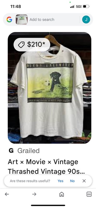 Vintage Ducks Unlimited (Tampa Bay 100 )Black Labrador t-shirt white XL gallery