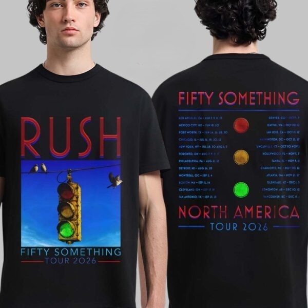 Rush Fifty Something North America Tour 2026 Graphic T shirt