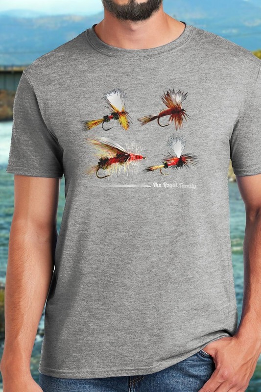 Royal Wulff Fly Fishing T-Shirt: Artsy Fly Tyer Summer Outfit Gift for Men